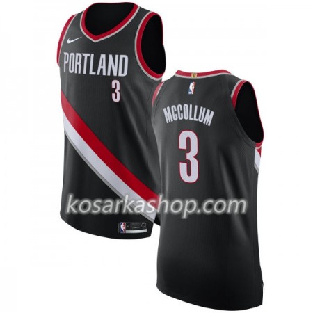 Dres Portland Trail Blazers CJ McCollum 3 Nike 2017-18 Crna Swingman